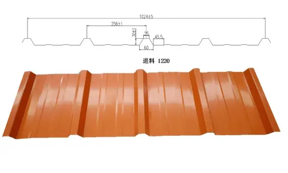 Five rib roofing profile